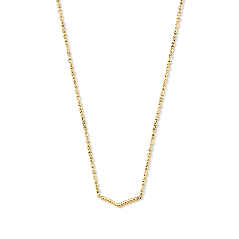 personalized gold necklaces -The Britney - Gold