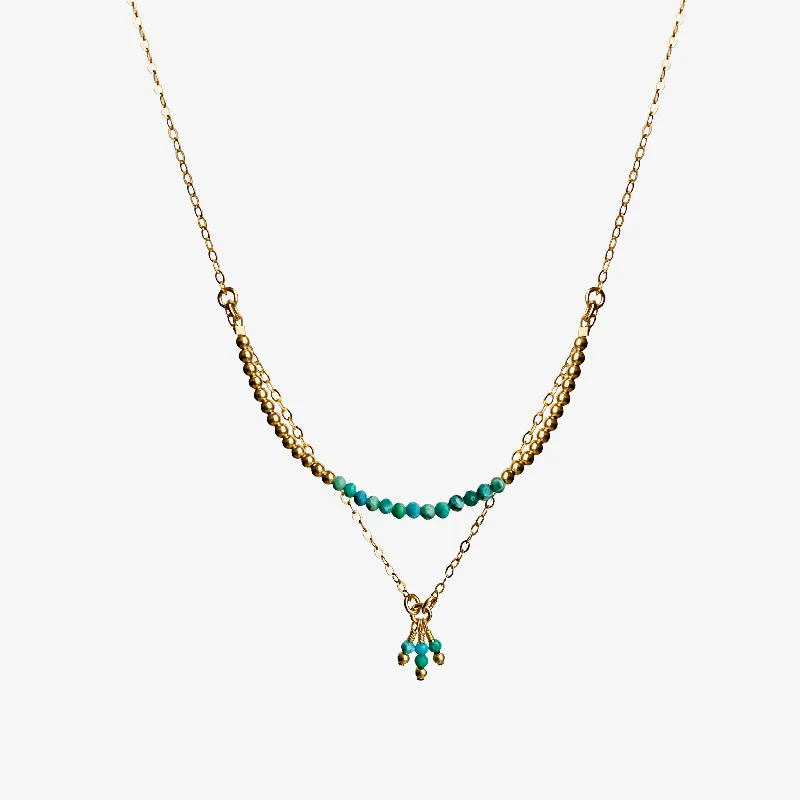 trendy necklaces for women -Uma Necklace ~ Turquoise