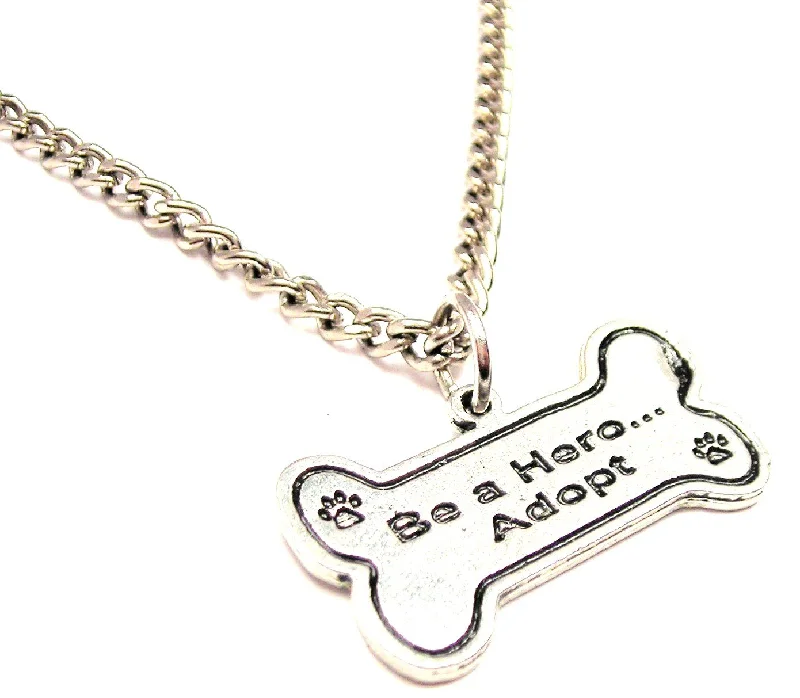 adjustable necklaces for women -Be A Hero Adopt Single Charm Necklace