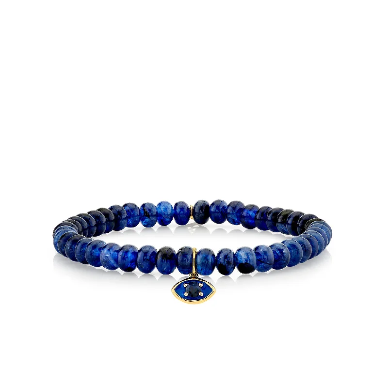 birthstone bracelets for women -Gold & Sapphire Marquise Eye on Sapphire