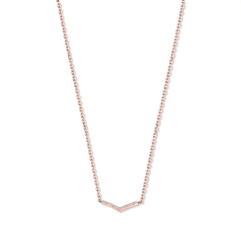 fashion necklaces for women -The Willow - Rose Gold