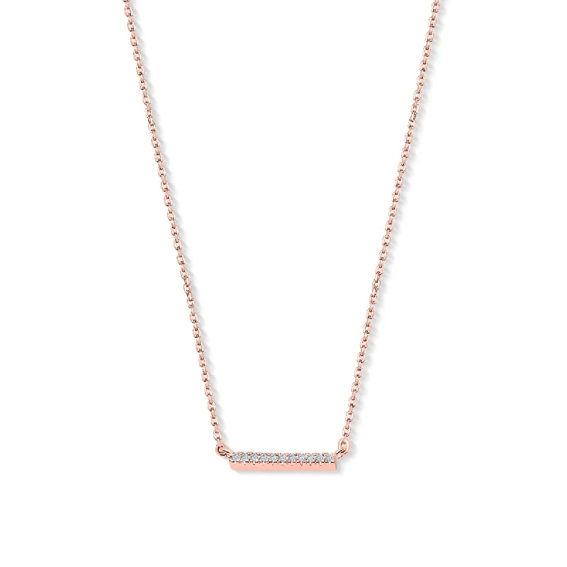 elegant chain necklaces for women -The Paisley - Rose Gold