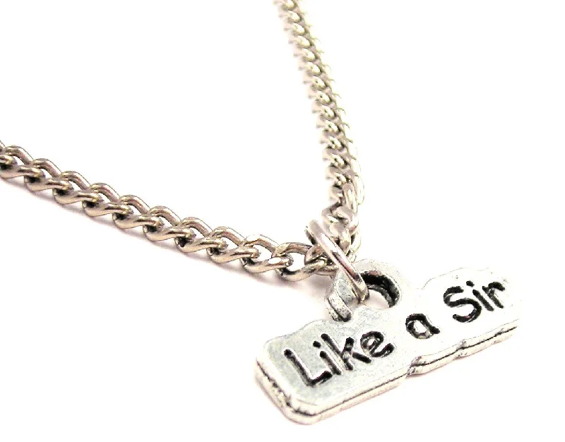 layered necklaces for women -Like A Sir Single Charm Necklace