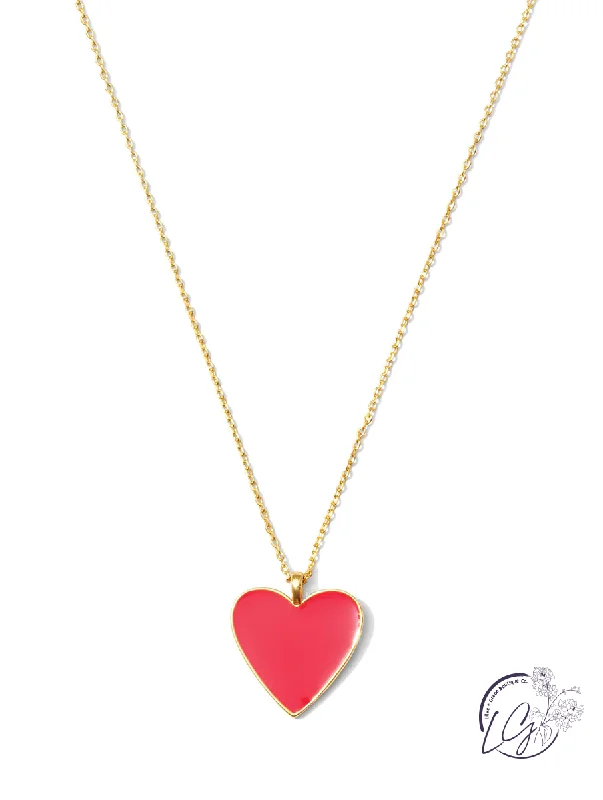 wedding necklaces for women -Colorful Heart Necklace