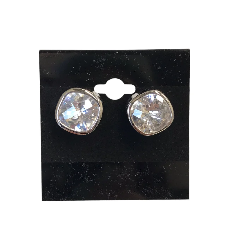 colored gemstone earrings for women -Earrings Stud In Silver