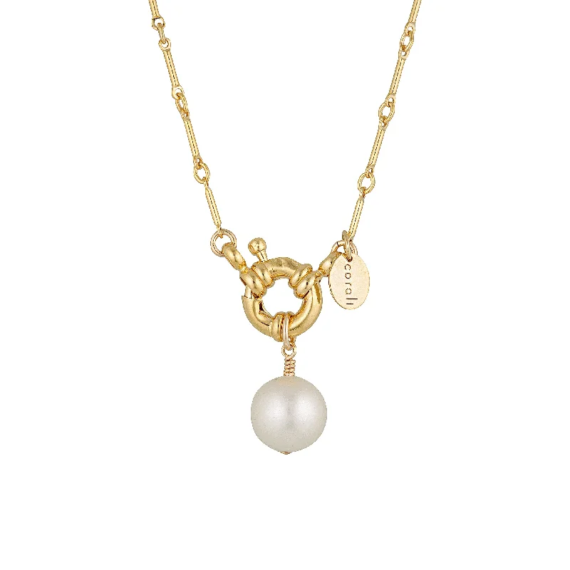 classic necklaces for women -Bentley Pearl Necklace