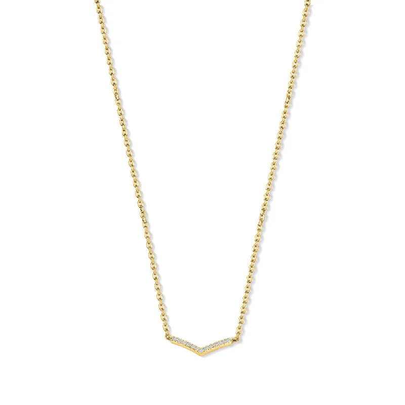 luxury necklaces for brides -The Willow - Gold