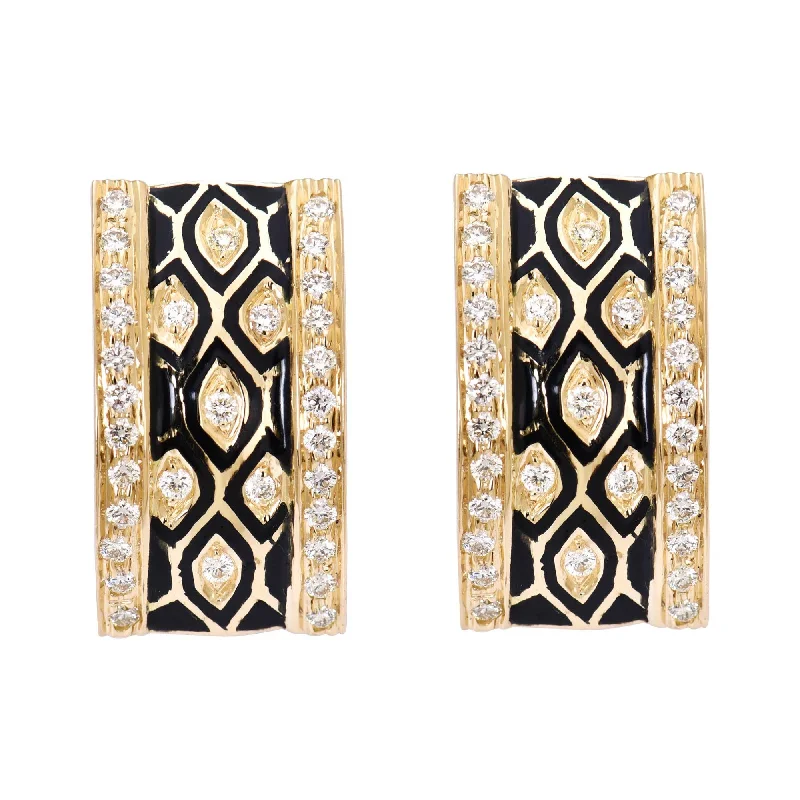 bohemian earrings for women -Earrings - Diamond (Enamel)