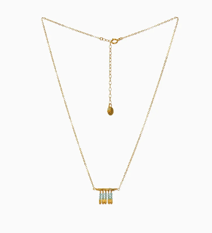 long chain necklaces for women -Cleo Necklace ~ Apatite