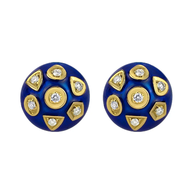 fashion earrings for women -Earrings - Diamond (Enamel)