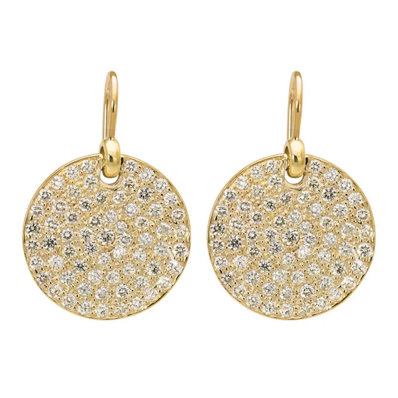 simple gold earrings for women -Earrings- Diamond