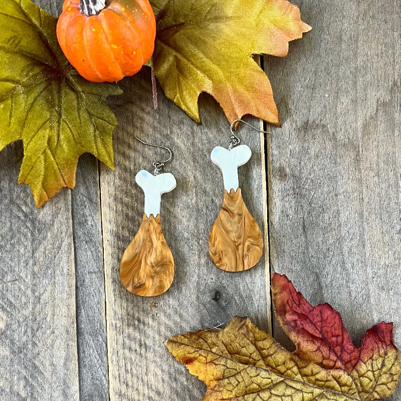 sapphire earrings for women -Turkey Leg Earrings