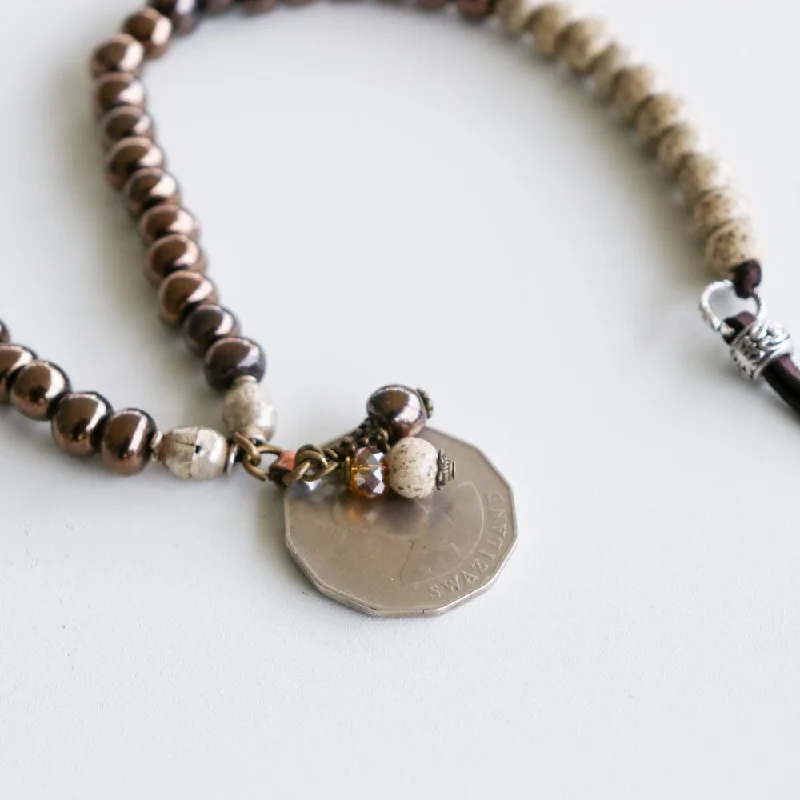 anniversary gift necklaces for women -SwaziMUD™ Long Charm Necklace