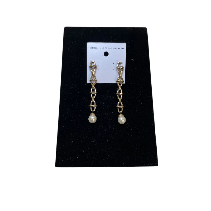 casual earrings for women -Earrings Dangle/Drop By White House Black Market In Gold