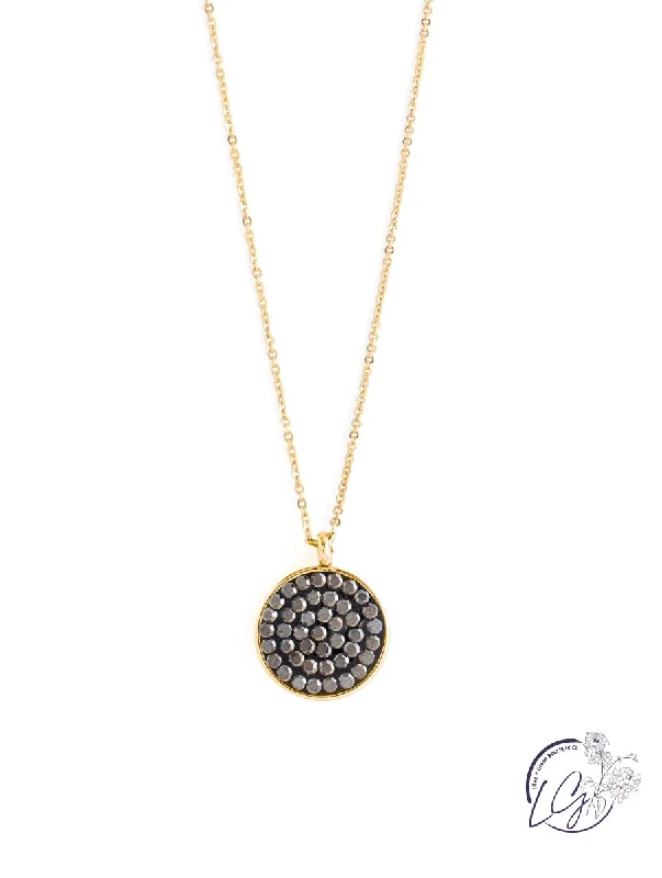 fashion necklaces for women -Petite Shimmer Circle in Silver