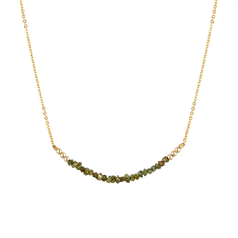 crystal necklaces for women -Milla Necklace ~ Raw Diamond