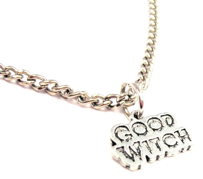 infinity necklaces for women -Good Witch Single Charm Necklace