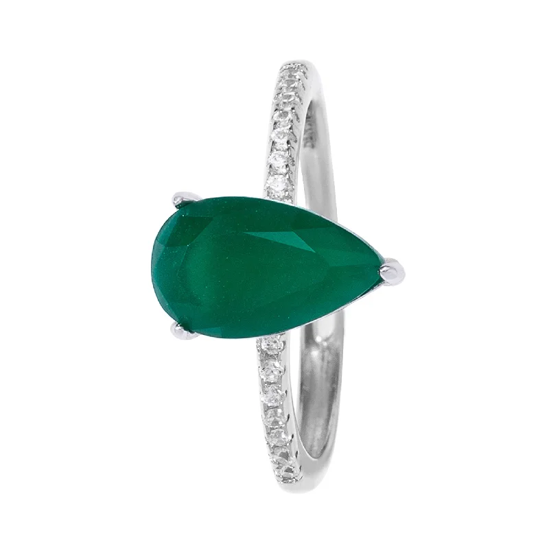 Silver (Green Stone)