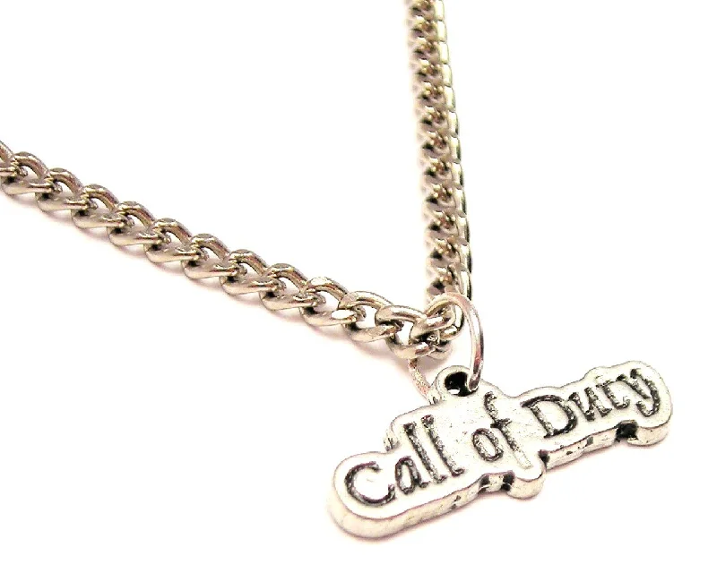 rose gold necklaces for women -Call Of Duty Single Charm Necklace