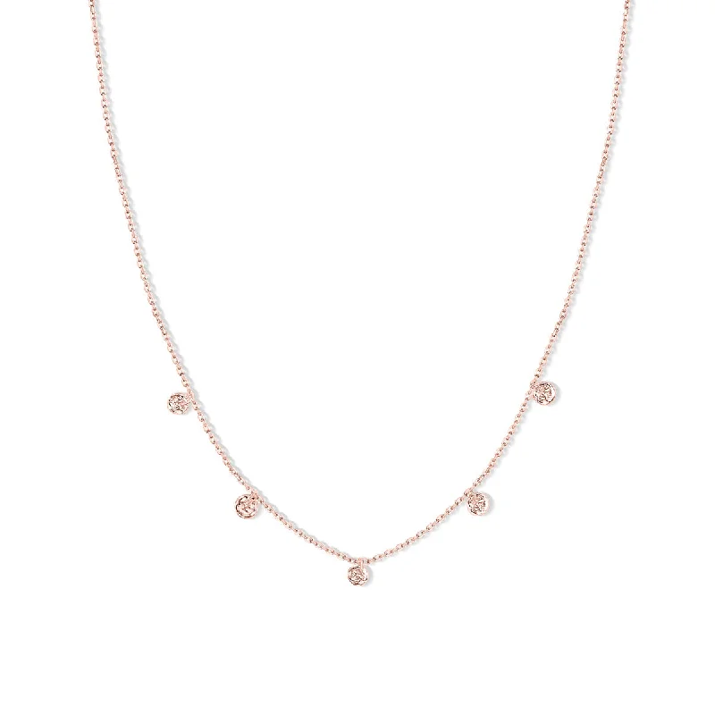 gold plated necklaces for women -The Serene - Rose Gold