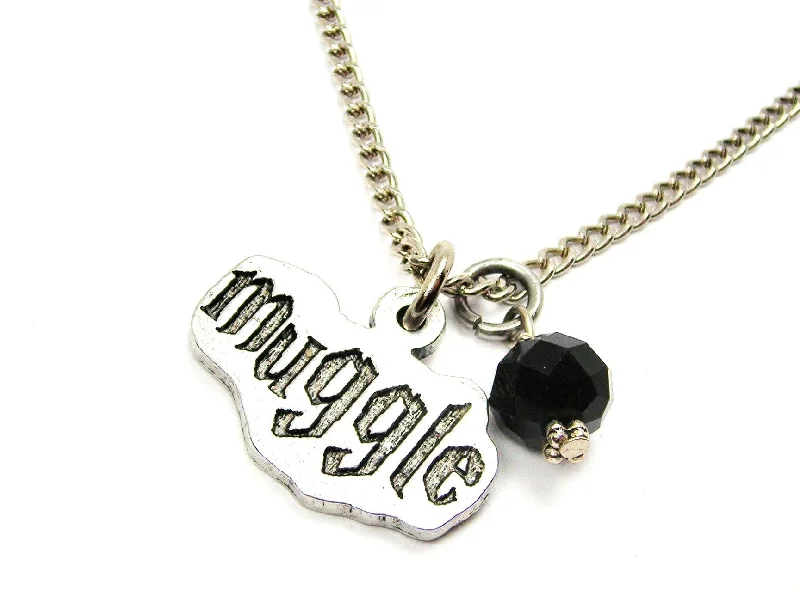 handmade pendant necklaces -Muggle Necklace