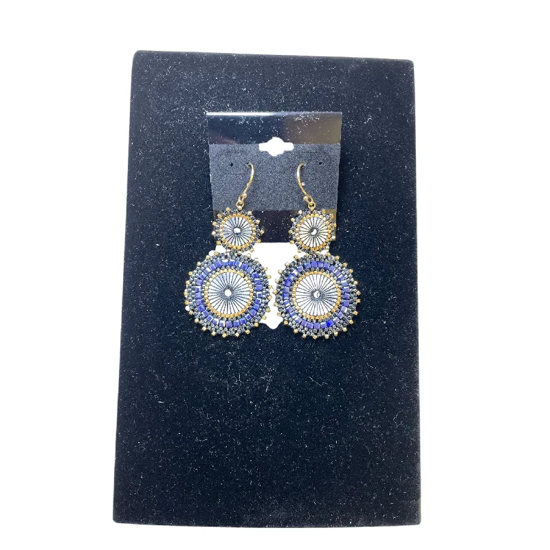 silver hoop earrings for women -Earrings Dangle/Drop By Cme In Blue