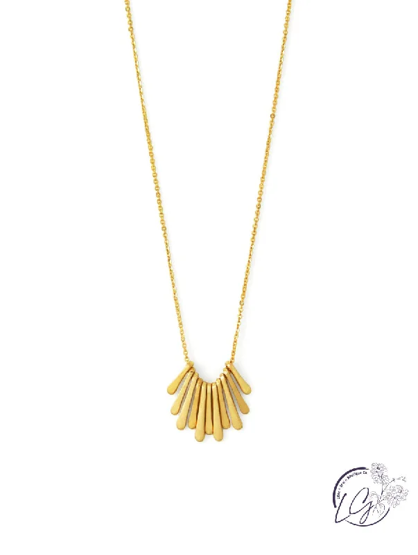 layered gold necklaces for women -Multi Mini Bars Necklace in Gold