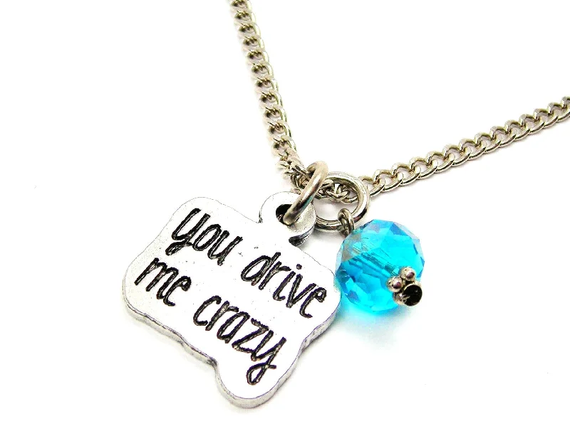 vintage bridal necklaces for women -You Drive Me Crazy Necklace