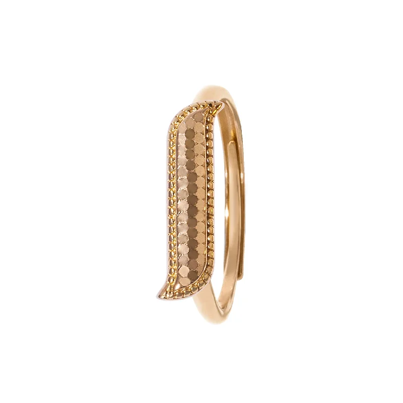 trendy rings for women -Bareeq Alif Ring