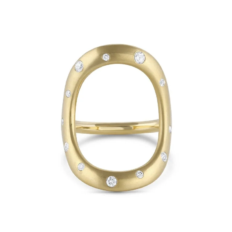 anniversary necklaces for women -Diamond Dust Bold Continuity Ring