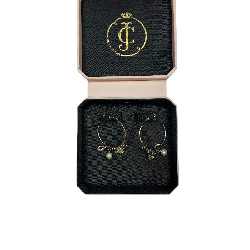 silver dangle earrings for women -Earrings Hoop By Juicy Couture