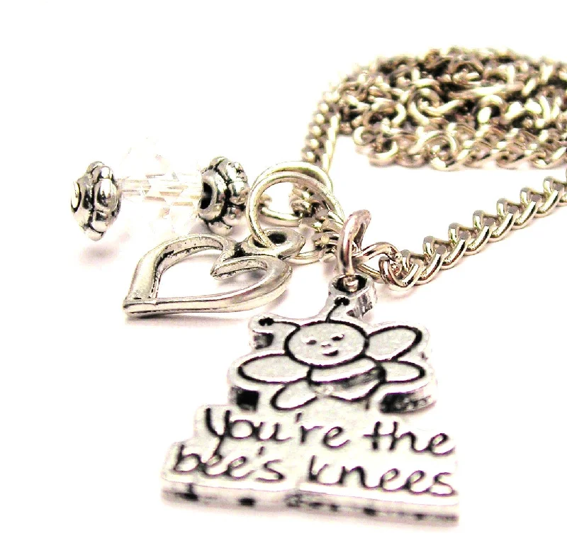 colorful necklaces for women -You're The Bees Knees Necklace with Small Heart