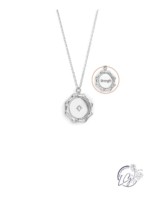 anniversary gift necklaces for women -Strength + Starburst Flip Necklace