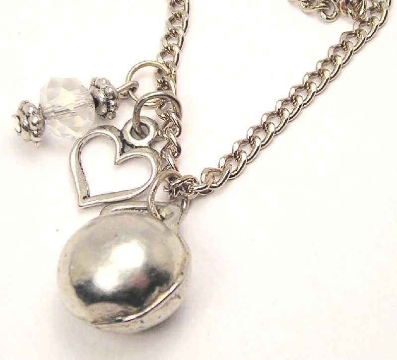 elegant necklaces for women -Kettlebell Necklace with Small Heart