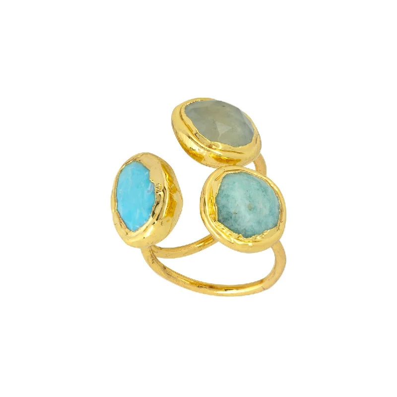 anniversary rings with diamonds -Amelie Turquoise Ring