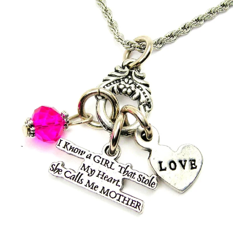 delicate necklaces for women -I Know A Girl That Stole My Heart Catalog Necklace