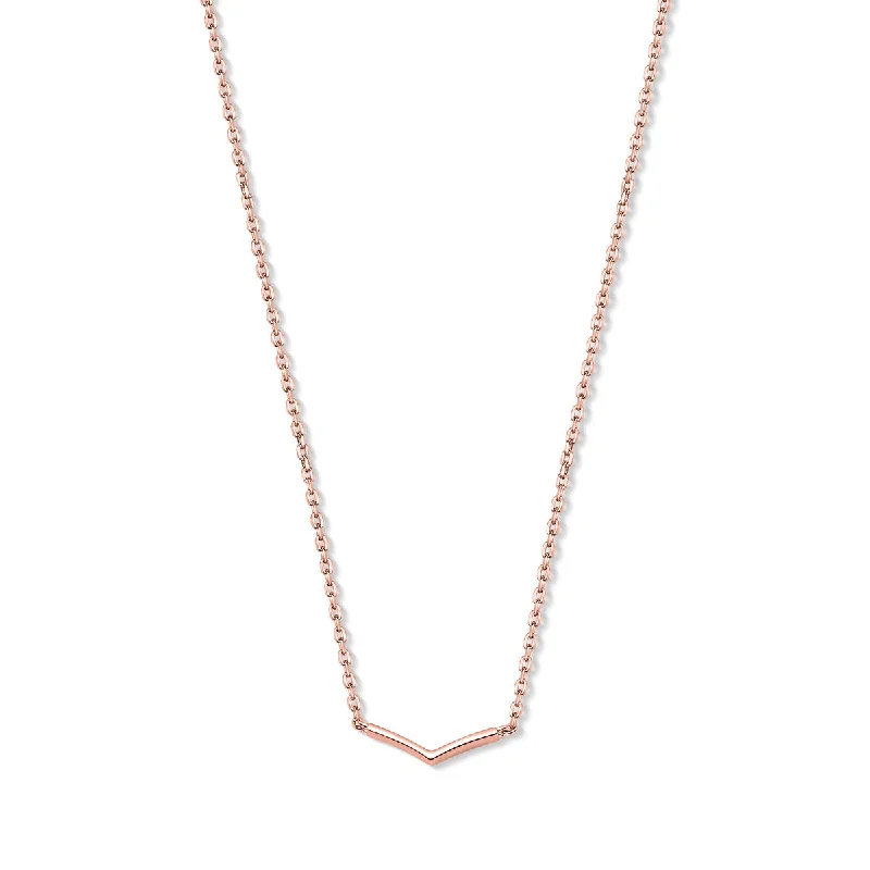 vintage pendant necklaces -The Britney - Rose Gold