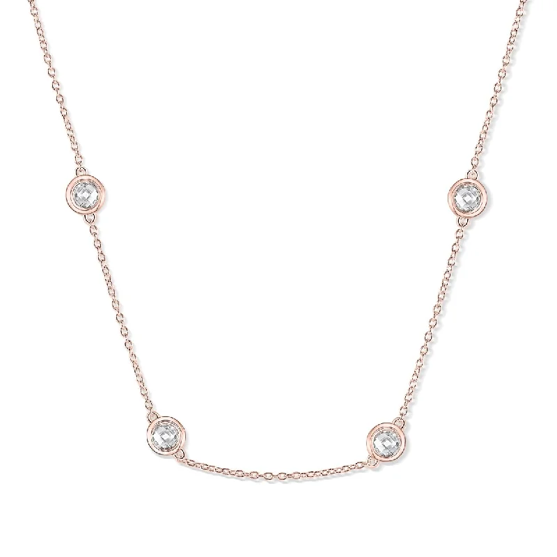 minimalist necklaces for women -The Kali - Rose Gold