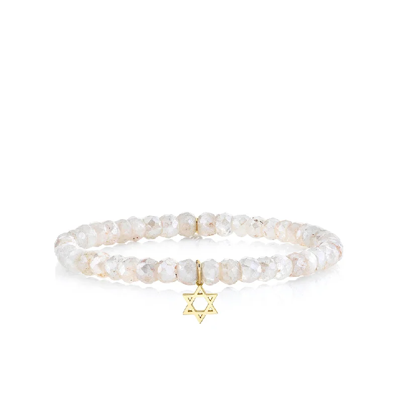 boho chic bangles -Pure Gold Tiny Star of David on Grapolite