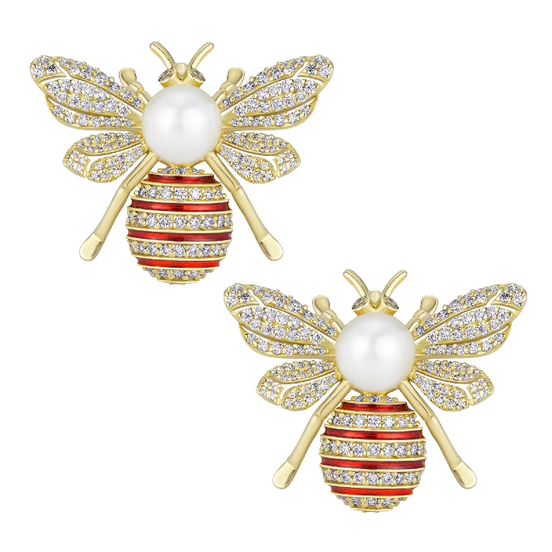 sterling silver earrings for women -Earrings - Diamond (enamel)