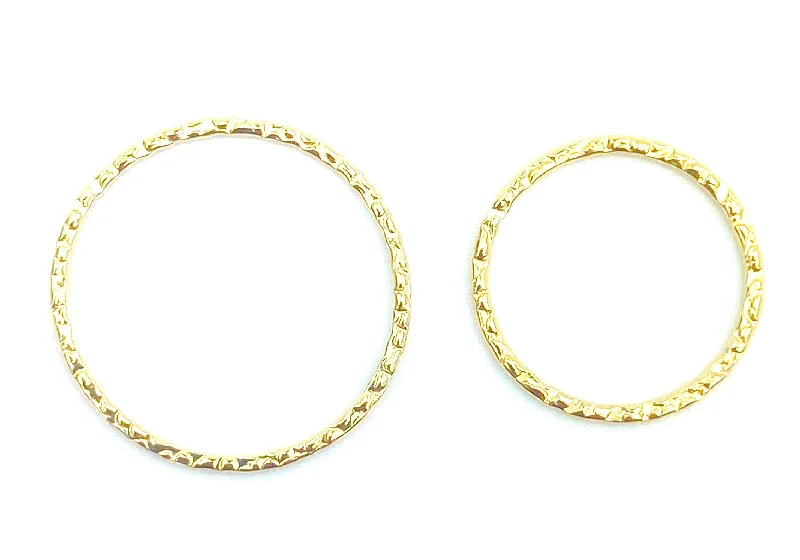 double band rings for women -14KGF Rings