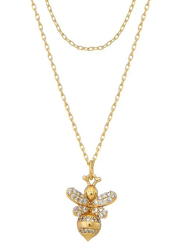 butterfly necklaces for women -Bumble Bee Rhinestone Necklace