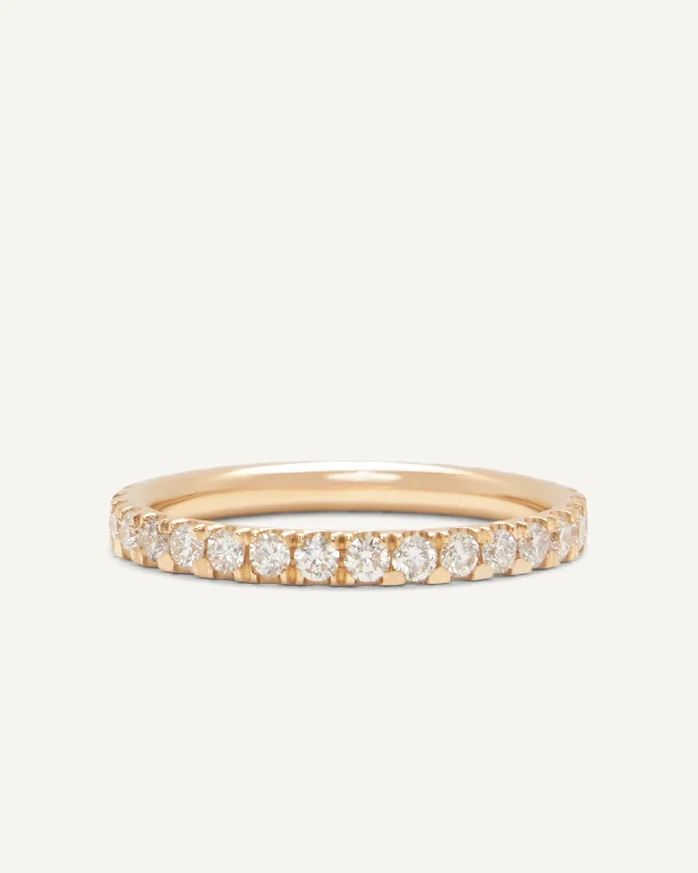 bridal necklaces for women -Eternity Band – White Diamond