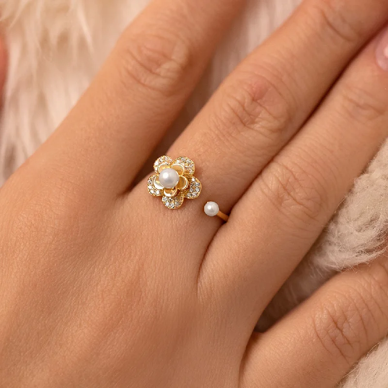 anniversary rings for women -Flower Fantasy Ring