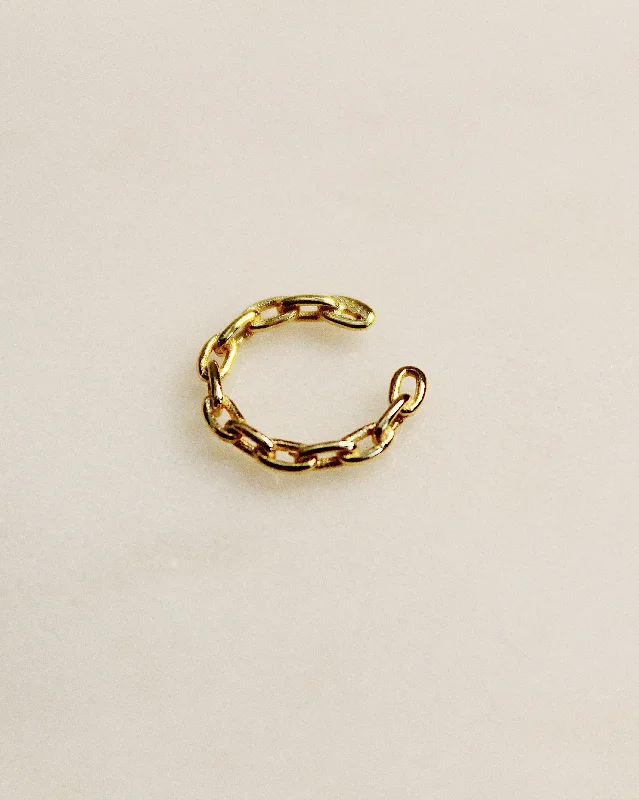 engraved gold bangles -Mini Chain Link Cuff