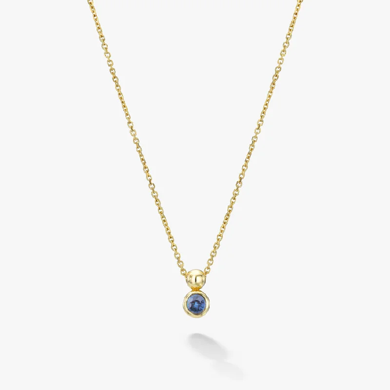 simple necklaces for women -Birthstone Solo Necklace