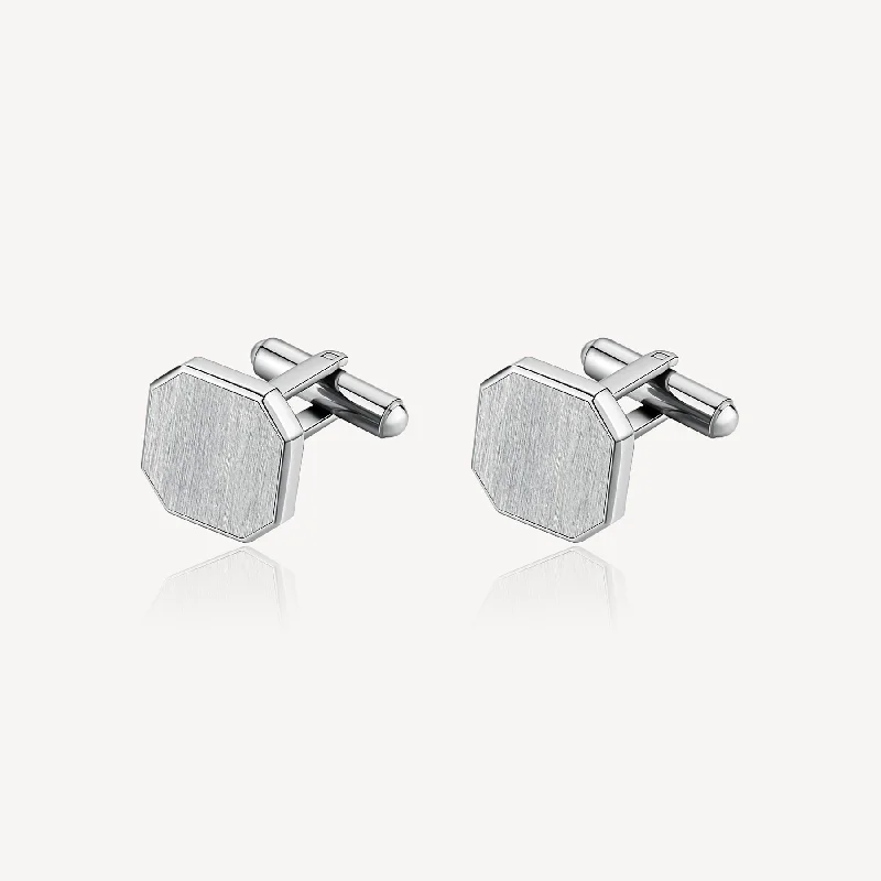 diamond bangles for women -Brosway INK Stainless Steel Cufflinks - IK105