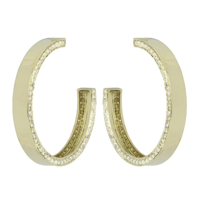 luxury hoop earrings for women -Earrings - Diamond