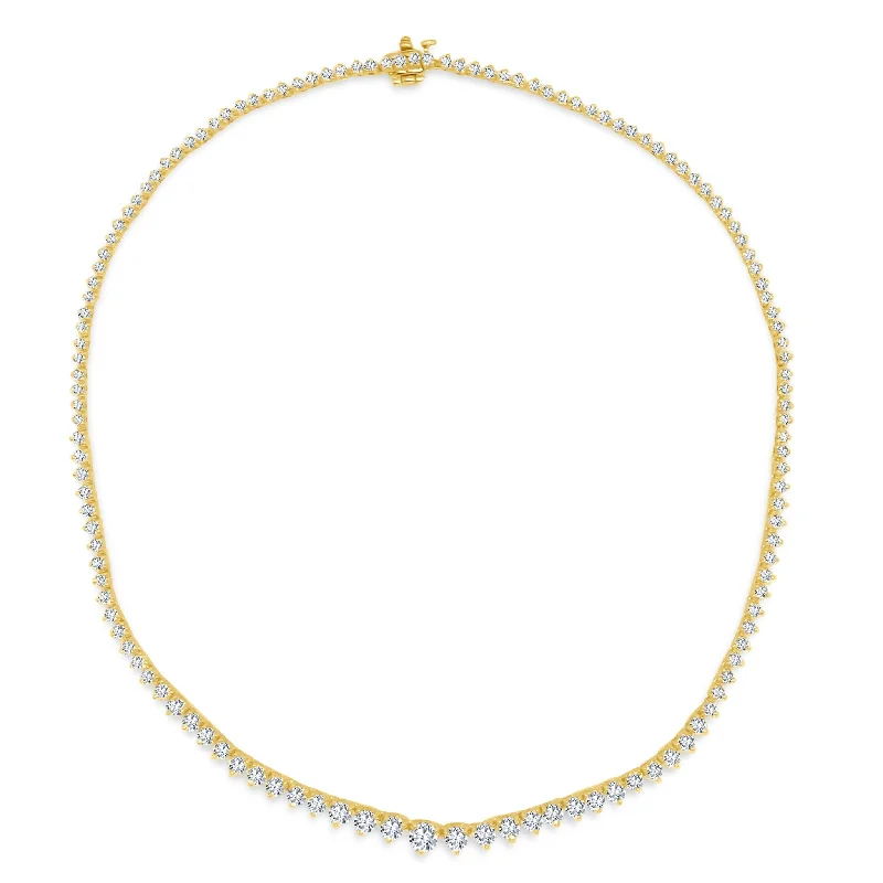 butterfly necklaces for women -Riviera Diamond Tennis Necklace