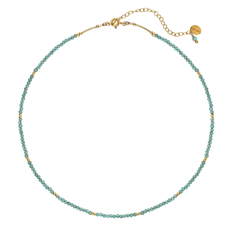 elegant pearl necklaces for women -Belle Choker Necklace ~ Apatite